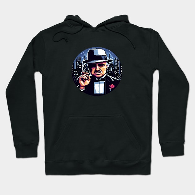 8BIT Vito Corleone Hoodie by nerd.collect